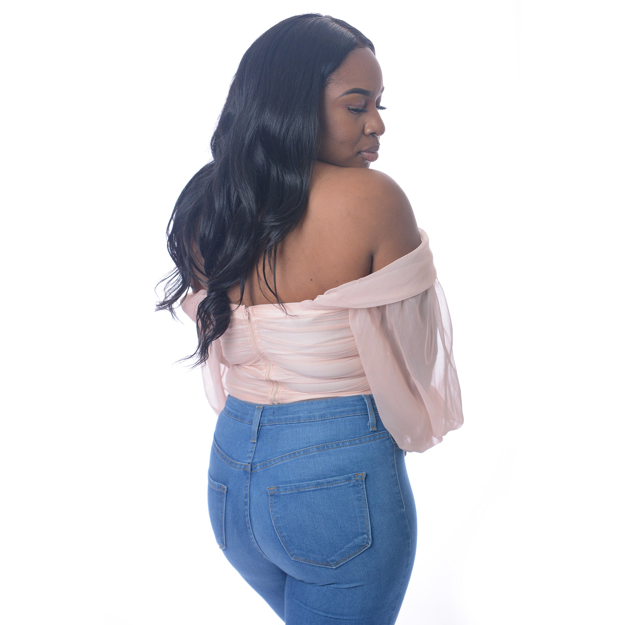 LILLIAN PUFF SLEEVE OFF SHOULDER TOP